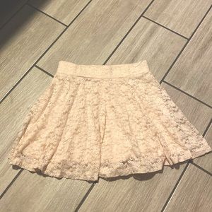 Light pink floral lace H&M skirt